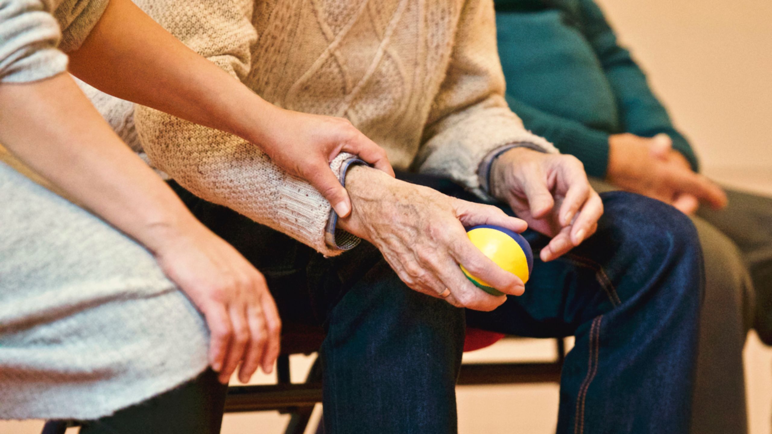 Senior with caregiver at Haven Memory Care